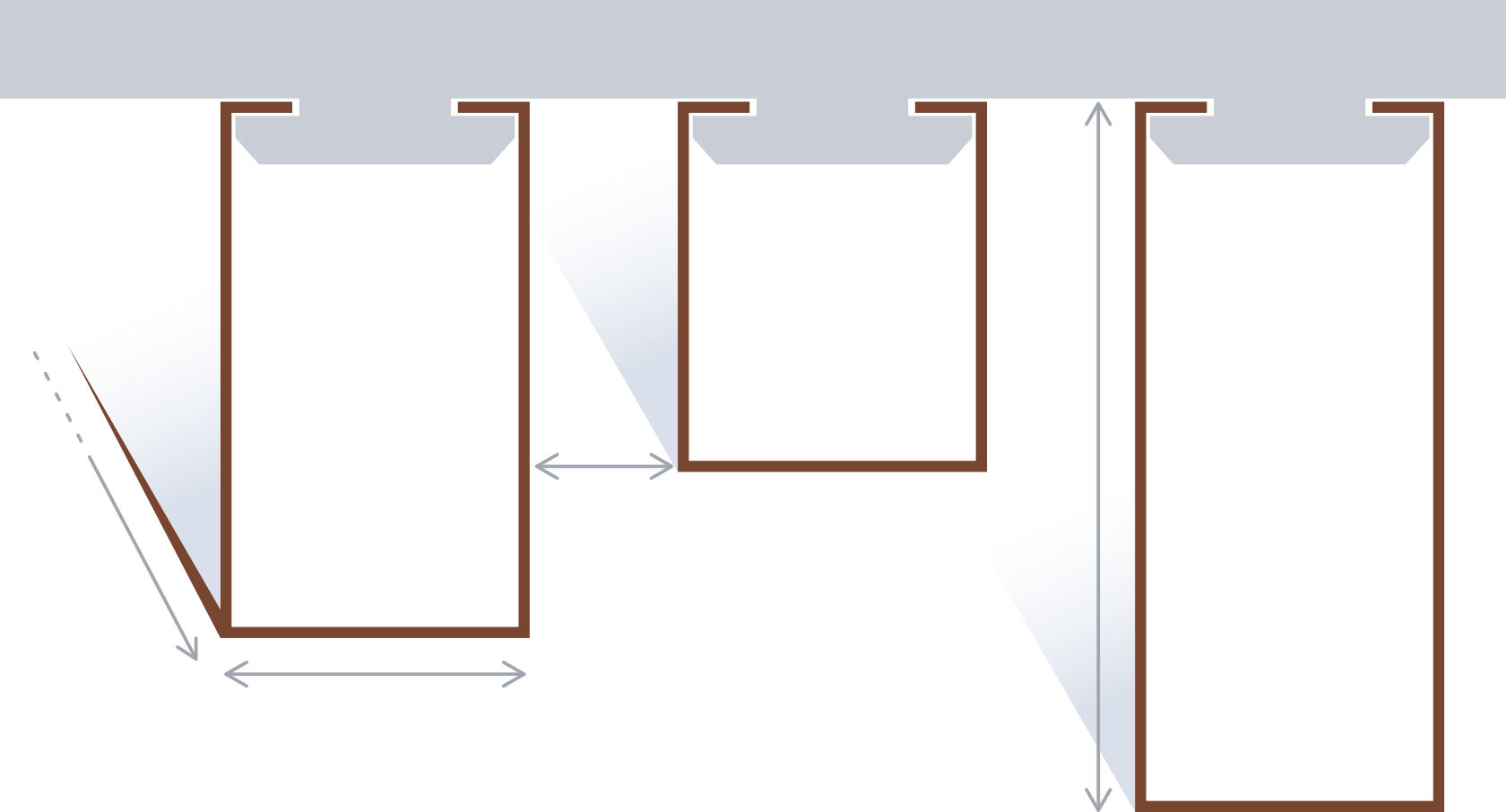 Пример размеров реек